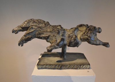 "im Hypodrom der Macht", für Bronze patiniert, H/B/T, ca. 41/20/35, 2014