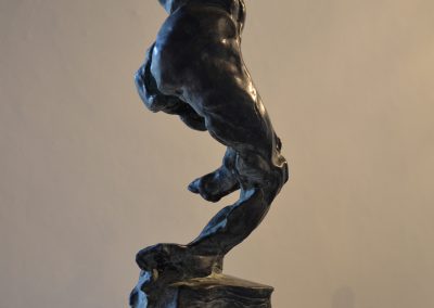 "Geformte Zeit" für Bronze patiniert, H/B/T, ca. 41/20/25, 2016