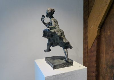 "der geschlossenen Augen Sinn", Bronze patiniert, H/B/T, ca. 32/22/12, 2014