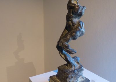 "Zeit in Form", für Bronze patiniert, H/B/T, ca. 41/20/25, 2016