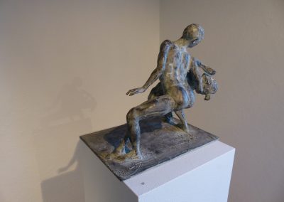 "die windbewegten Wogen des Meeres", für Bronze patiniert, H/B/T, ca. 35/20/35, 2014