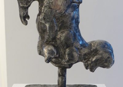 "Pferd des Tarquinius", Ton gebe. für Alu oder Bronze patiniert, H/B/T, ca. 28/9/18, 2014